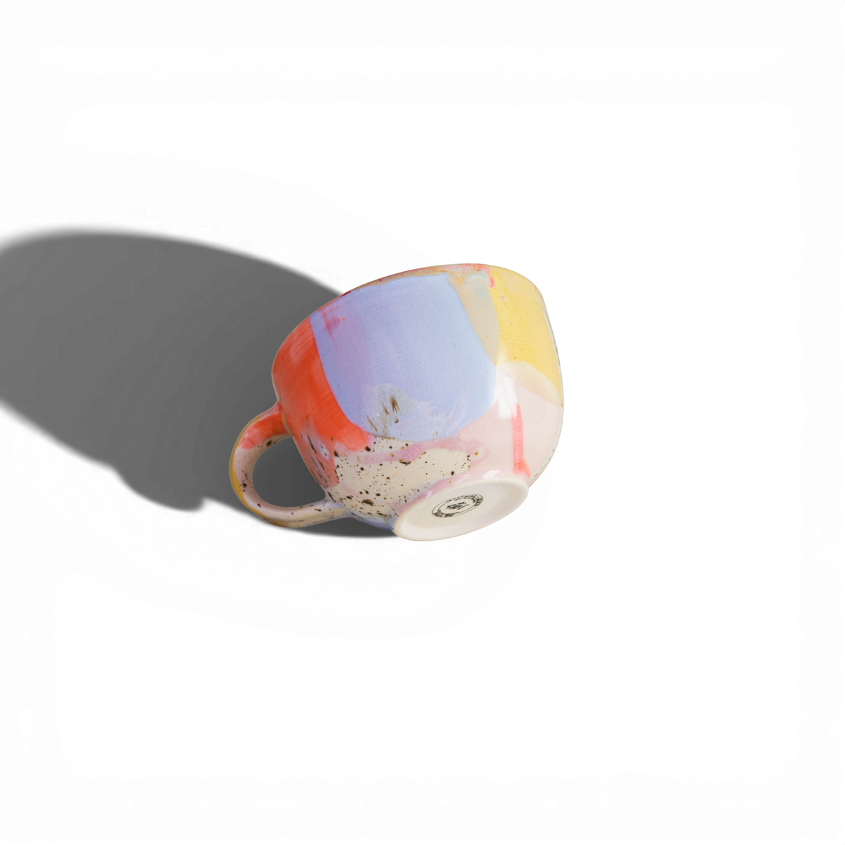 Lot De 5 Tasses En Céramique Casa – Style Café – Bleu, Diamètre 9 Cm
