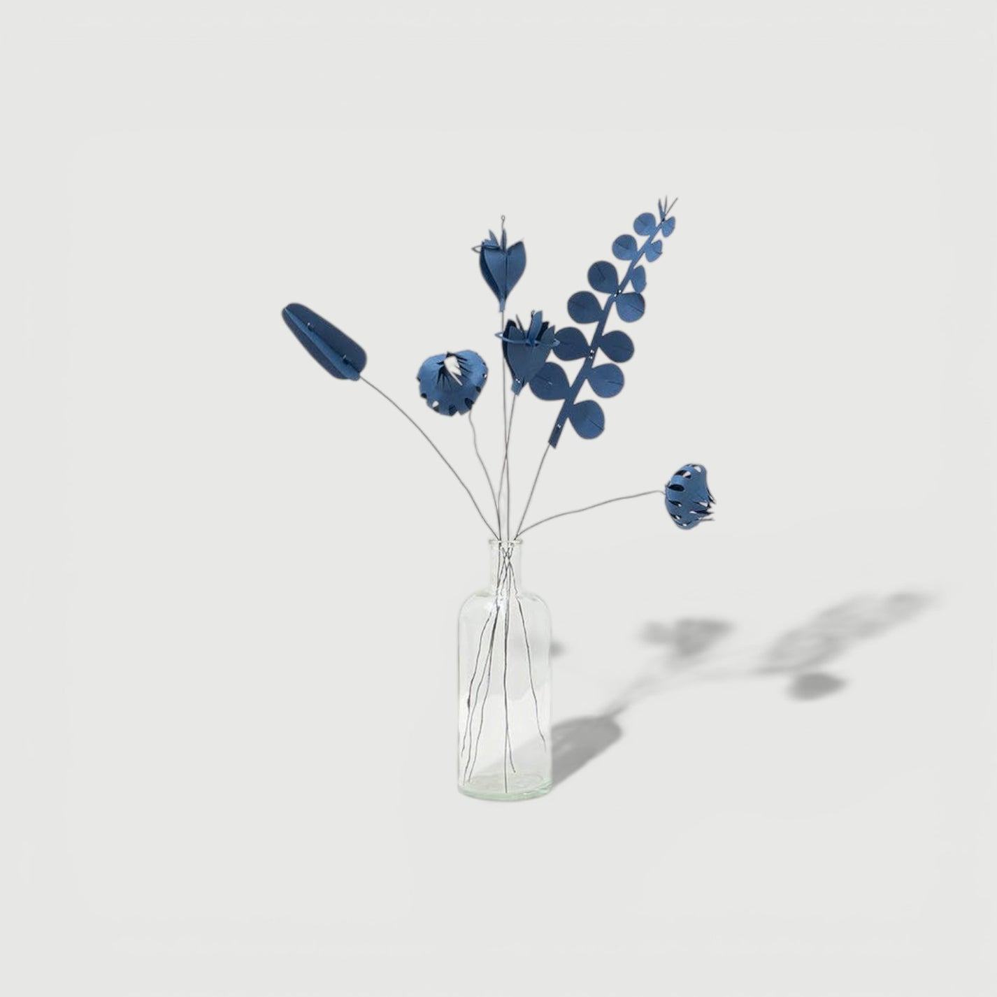 Bouquet de fleurs en papier ｜ Bleu nuit