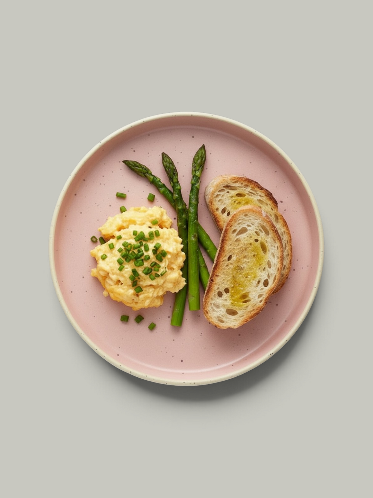 Assiette rose