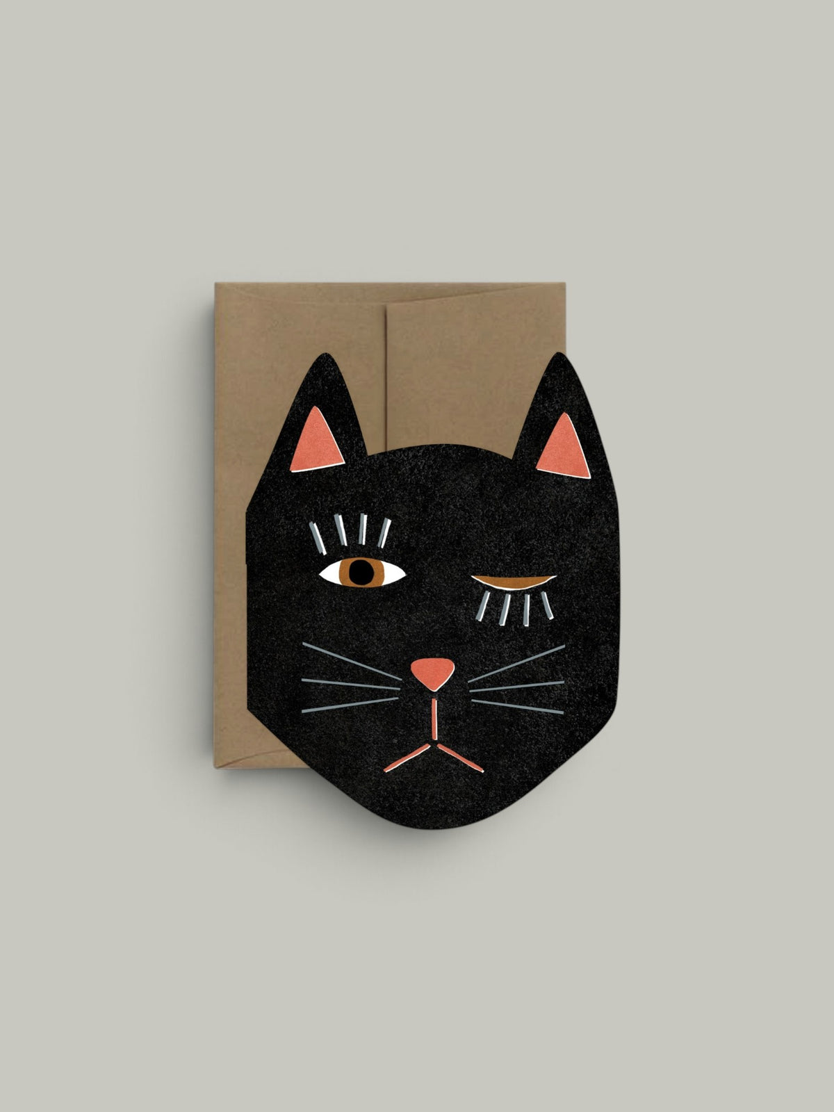 Greeting card | Black cat